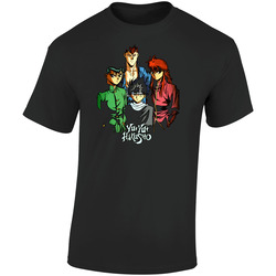 Yu Yu Hakusho Anime Retro Graphic Unisex Soft Cotton Black T Shirt