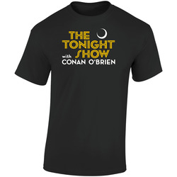 Tonight Show With Conan Obrien Tv Retro Graphic Unisex Soft Cotton Black T Shirt