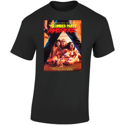 Slumber Party Massacre 80s Cult Classic Horror Movie Retro Graphic Unisex Soft Cotton Black T Shirt