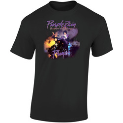 Prince Purple Retro Graphic Unisex Soft Cotton Black T Shirt