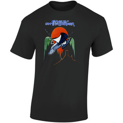 Tee Eagles On The Border Rock Metal Band Music Black T-Shirt Size S - 6XL Retro Graphic Unisex Soft Cotton Black T Shirt