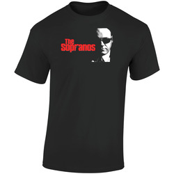 The Sopranos Tony Soprano Mobster Retro Graphic Unisex Soft Cotton Black T Shirt