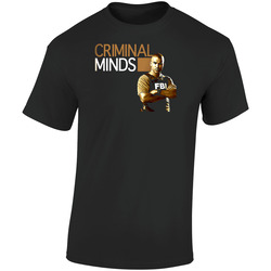 Criminal Minds Derek Morgan Tv Retro Graphic Unisex Soft Cotton Black T Shirt