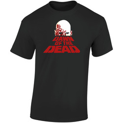 Dawn Of The Dead Movie Zombie Retro Graphic Unisex Soft Cotton Black T Shirt