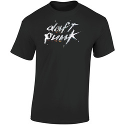 Daft Punk Tee Retro Graphic Unisex Soft Cotton Black T Shirt