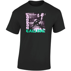 London Calling Retro Graphic Unisex Soft Cotton Black T Shirt