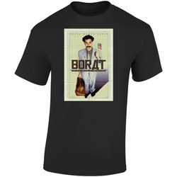Borat Cool 21st Century Comedy Classic Movie  Fan Retro Graphic Unisex Soft Cotton Black T Shirt