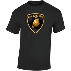 Ultimate Lamborghini Logo Hot Sell Retro Graphic Unisex Soft Cotton Black T Shirt