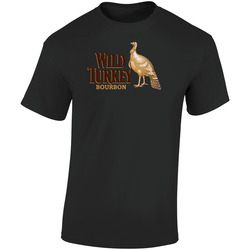 Wild Turkey Bourbon Retro Graphic Unisex Soft Cotton Black T Shirt