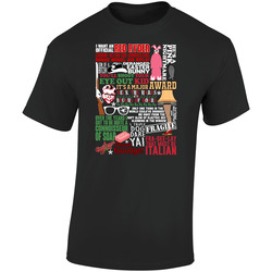 A Christmas Story Funny Holiday Movie Quote Mashup Cool Xmas Gift Retro Graphic Unisex Soft Cotton Black T Shirt