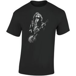 032 Retro Graphic Unisex Soft Cotton Black T Shirt