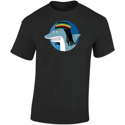 Reggae Shark Tee Retro Graphic Unisex Soft Cotton Black T Shirt