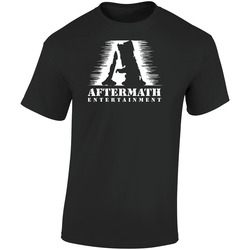 Aftermath Entertainment Rap Label Logo Retro Graphic Unisex Soft Cotton Black T Shirt