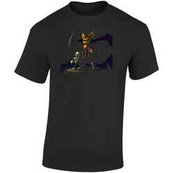 Ratchet And Clank Video Game Retro Graphic Unisex Soft Cotton Black T Shirt