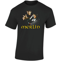 Merlin Fantasy Adventure Classic Retro Graphic Unisex Soft Cotton Black T Shirt