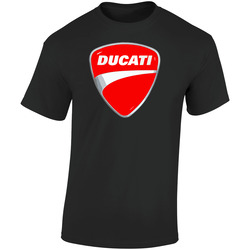 Ducati New Racing Inspired Retro Graphic Unisex Soft Cotton Black T Shirt
