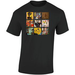 Jean Michel Basquiat Art Paintings Trendy Artsy Retro Graphic Unisex Soft Cotton Black T Shirt