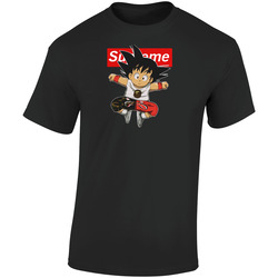 Supr Retro Graphic Unisex Soft Cotton Black T Shirt
