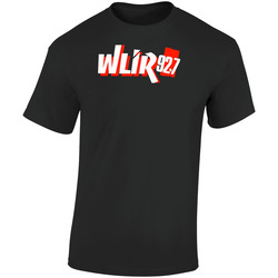 Wlir 92.7 Radio Station Retro Graphic Unisex Soft Cotton Black T Shirt