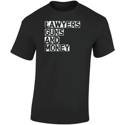 Lawyers Guns And Money Funny Poplular Retro Graphic Unisex Soft Cotton Black T Shirt