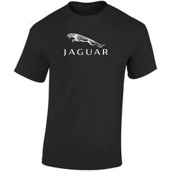 Jaguar Logo Retro Graphic Unisex Soft Cotton Black T Shirt