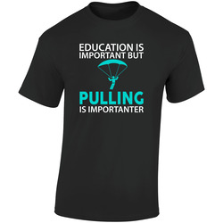 Pulling Importanter Retro Graphic Unisex Soft Cotton Black T Shirt