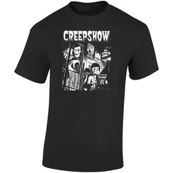 Creepshow Horror On Black Retro Graphic Unisex Soft Cotton Black T Shirt