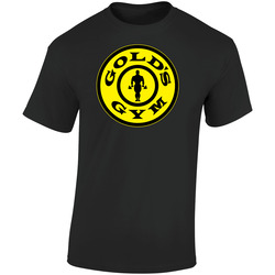 Golds Gym Excercise Retro Graphic Unisex Soft Cotton Black T Shirt