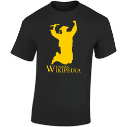 Graduation Thanks Wikipedia School Retro Graphic Unisex Soft Cotton Black T Shirt