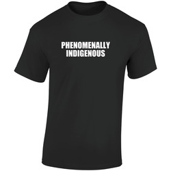 Phenomenally Indigenous Retro Graphic Unisex Soft Cotton Black T Shirt
