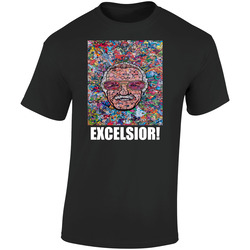 Stan Lee Excelsior! Rest In Peace Comic Book Legend Retro Graphic Unisex Soft Cotton Black T Shirt