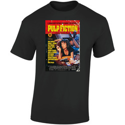 Pulp Fiction Cool 90's Comedy Vintage Classic Movie  Fan Retro Graphic Unisex Soft Cotton Black T Shirt