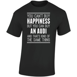 Buy An Audi Happiness Car Lover Retro Graphic Unisex Soft Cotton Black T Shirt