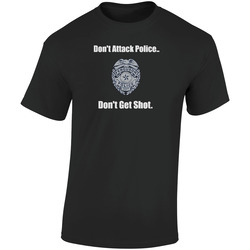 Support Darren Wilson, Don't Attack Police, Law Enforcement ! Retro Graphic Unisex Soft Cotton Black T Shirt