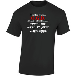 I Suffer From O.g.d. Retro Graphic Unisex Soft Cotton Black T Shirt