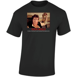 Han Solo Badass Retro Graphic Unisex Soft Cotton Black T Shirt