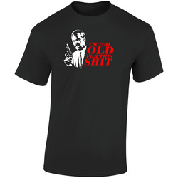 I'm Too Old For This Shit Lethal Weapon Pistol Gun Danny Glover Roger Murtaugh Retro Graphic Unisex Soft Cotton Black T Shirt