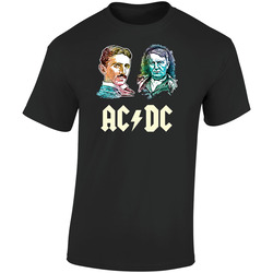 Ac Dc Color Black Retro Graphic Unisex Soft Cotton Black T Shirt