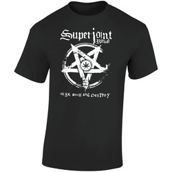 Superjoint Ritual Rock Band Use Once And Destroy Standard Black  S - 5xl Retro Graphic Unisex Soft Cotton Black T Shirt