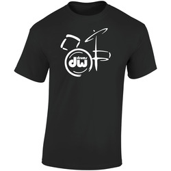 Dw Drums Variant Black Retro Graphic Unisex Soft Cotton Black T Shirt