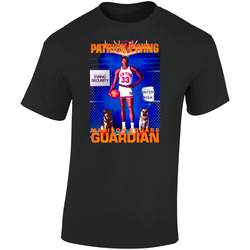 Retro 1980s Patrick Ewing Madison Square Guardian Retro Graphic Unisex Soft Cotton Black T Shirt