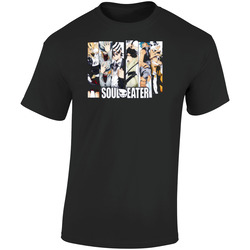 Soul Eater Anime Retro Graphic Unisex Soft Cotton Black T Shirt