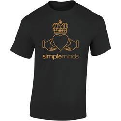 Simple Minds 80s Music Retro Graphic Unisex Soft Cotton Black T Shirt