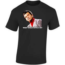 What Would Conway Twitty Do Retro Graphic Unisex Soft Cotton Black T Shirt