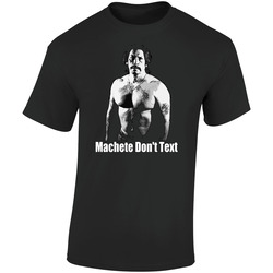 Machete Movie Don't Text Retro Graphic Unisex Soft Cotton Black T Shirt