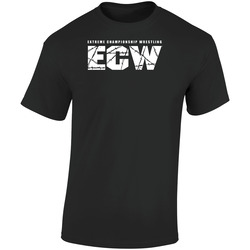 Ecw Logo Retro Graphic Unisex Soft Cotton Black T Shirt