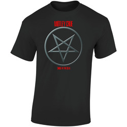 Motley Crue Shout At The Devil Faded & Distorted Retro Graphic Unisex Soft Cotton Black T Shirt