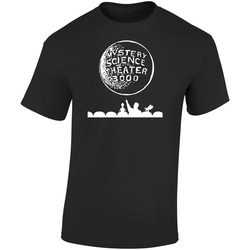 Mystery Science Theatre 3000 Movie Retro Graphic Unisex Soft Cotton Black T Shirt