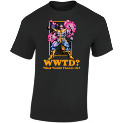 Wwtd? What Would Thanos Do? Comics Retro Graphic Unisex Soft Cotton Black T Shirt
