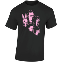 Belcher family t-shirt Bob's burgers tee Retro Graphic Unisex Soft Cotton Black T Shirt